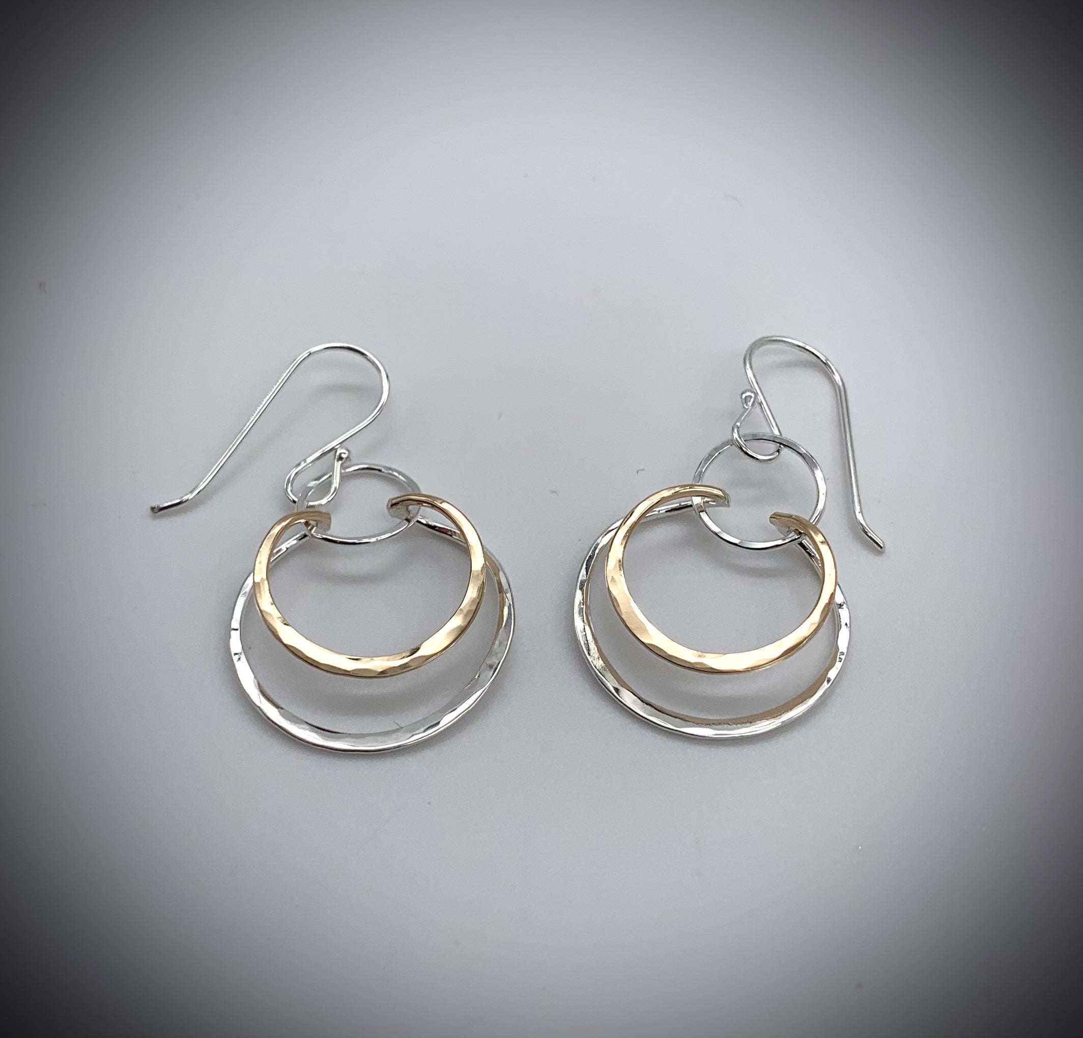 Interlocked Circle Earrings - Jewelry Edgecomb Potters