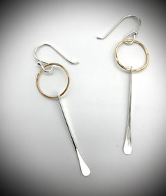 GF & SS Ring and Dangle Earrings - Jewelry Edgecomb Potters