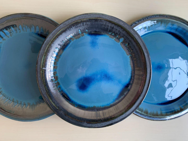 Thrown dinner plate - Edgecomb Potters
