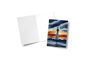 Lighthouse Card - Greeting & Note Cards Edgecomb Potters