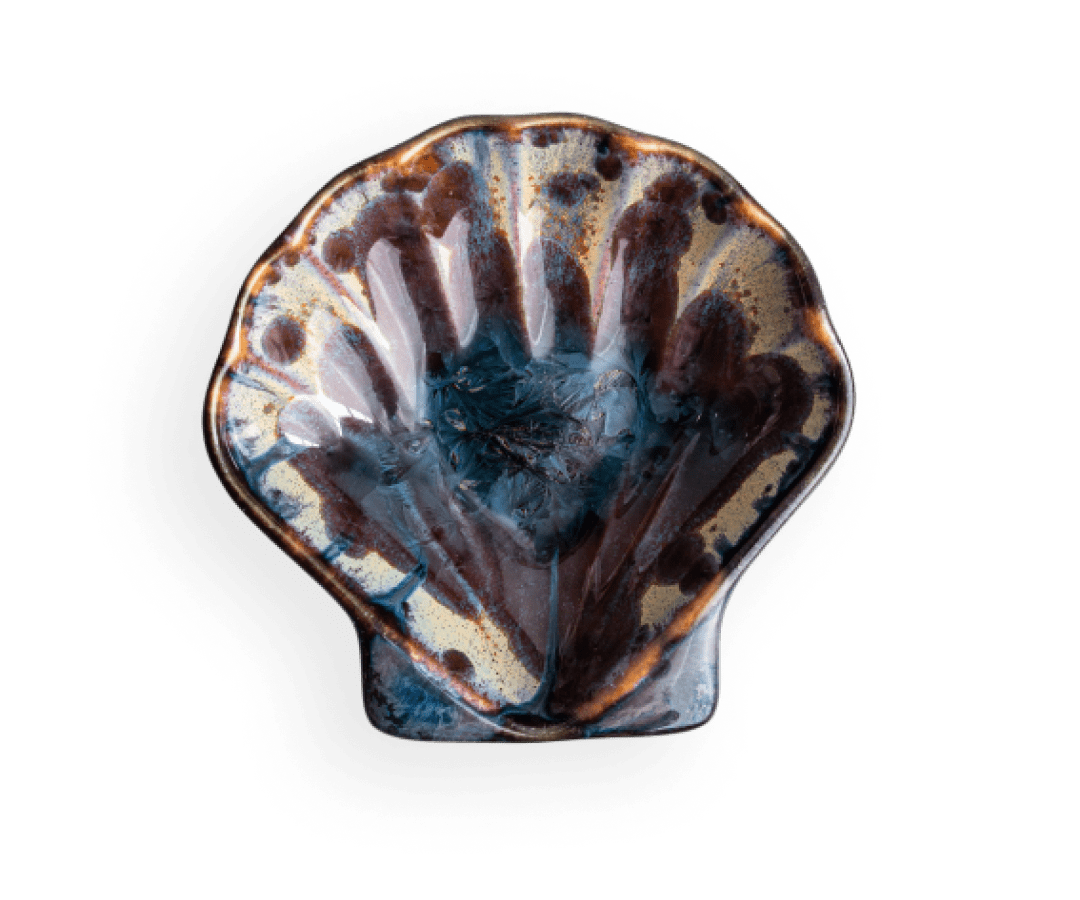 Puff Shell Dish - Pottery Edgecomb Potters