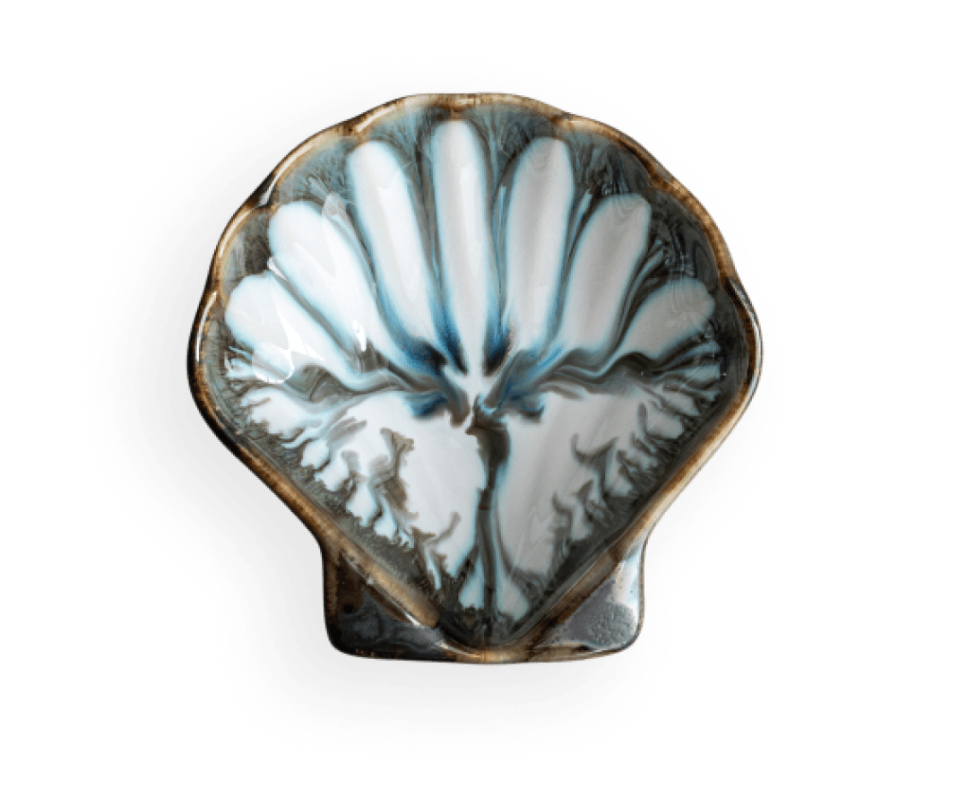 Puff Shell Dish - Pottery Edgecomb Potters