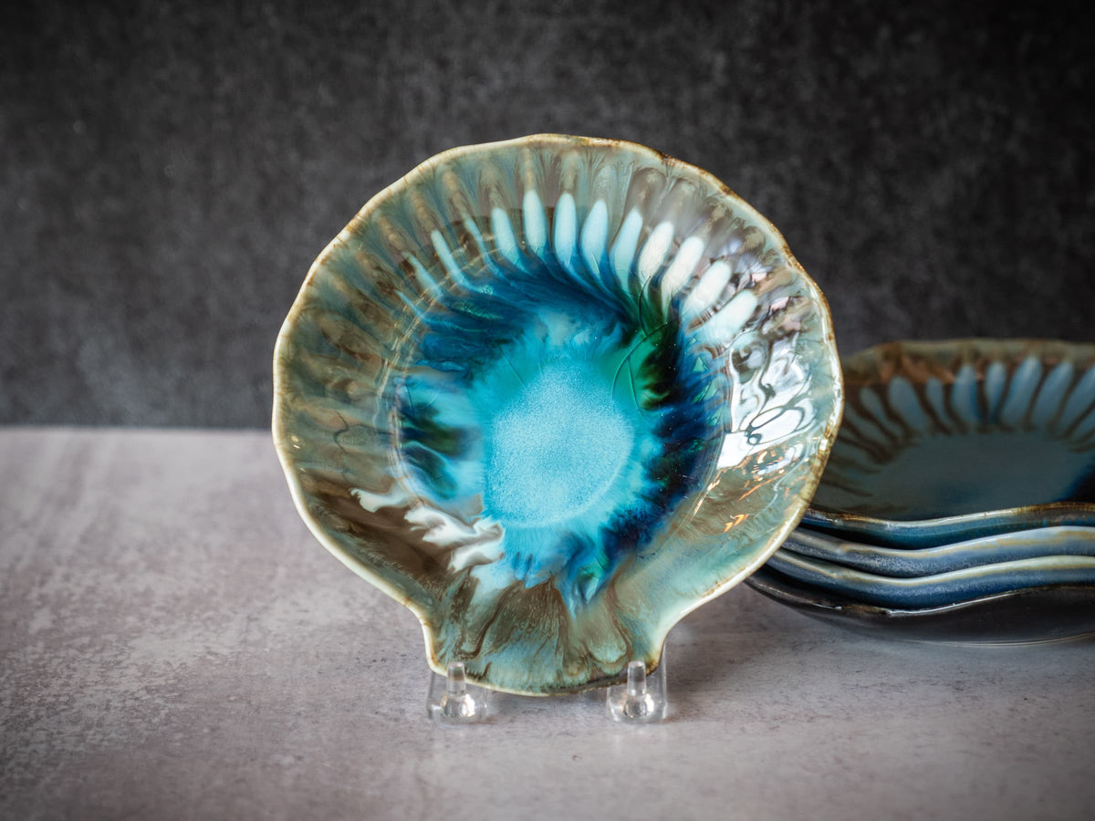 Shellian Pottery Hand Crafted Shell Plate — Porcelain by Edgecomb Potters | Maine ...